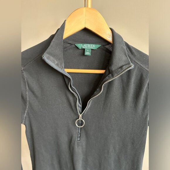 Lauren Ralph Lauren Ribbed Quarter O Ring Pullover Medium - Picture 4 of 8